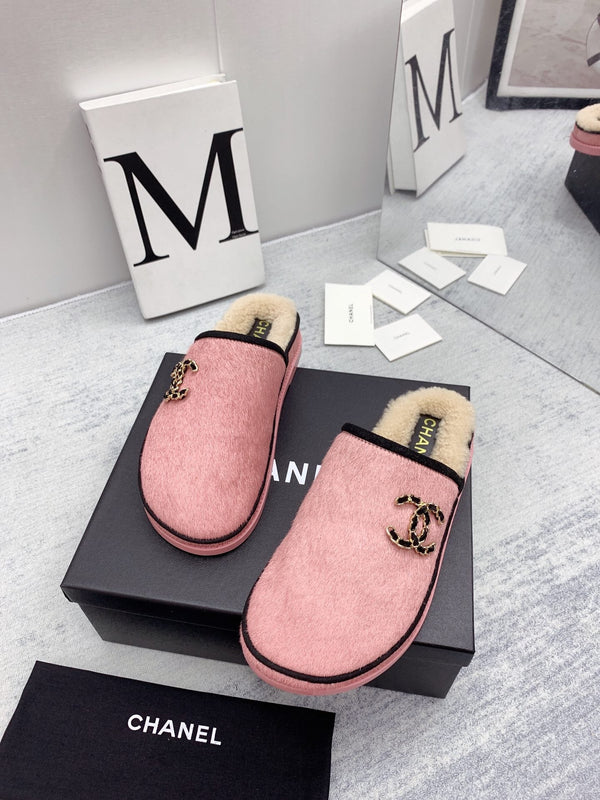 CC 26FW Shearling Mules Double Pony Hair 161799