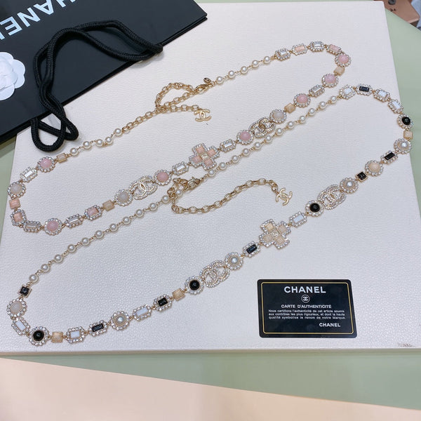 CC 2026 Pearls Crystals Chain Belt 206280