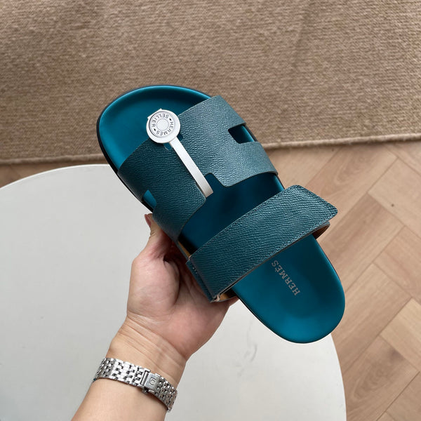 HM Men's Chypre Slide Calfskin Suede 538594