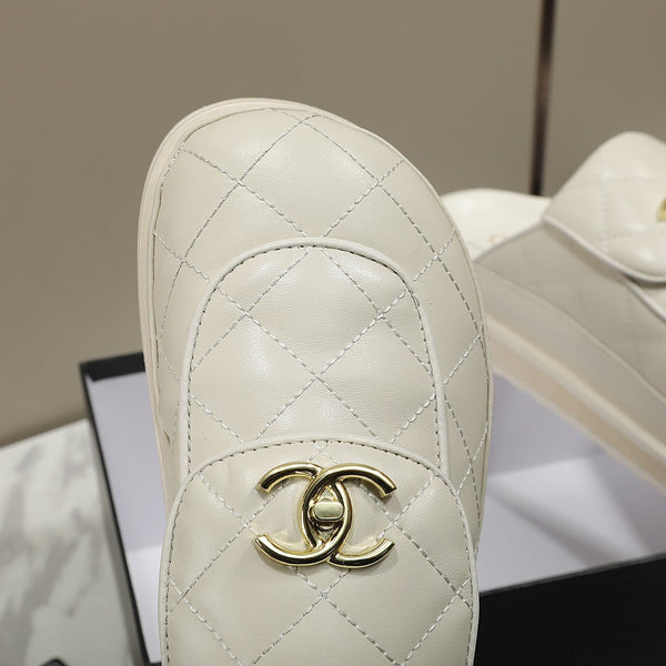 CC Dad Sandal Mule Quilted Calfskin