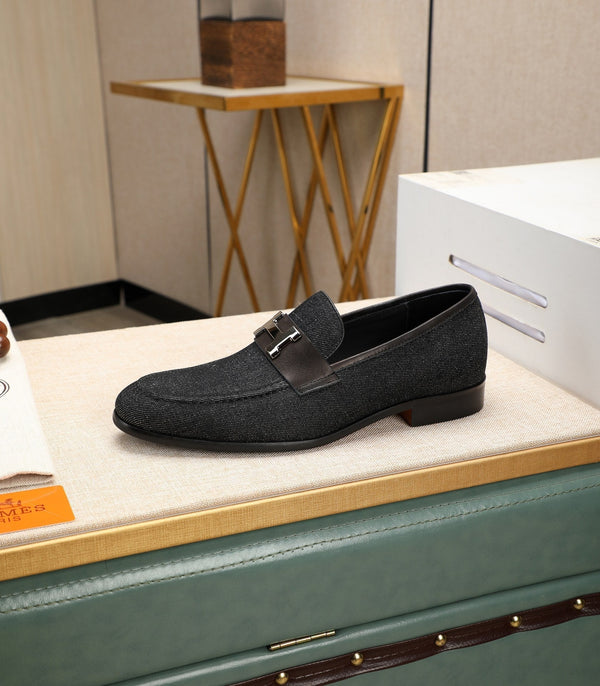 HM Men's Paris Loafer Denim Cowhide 480422