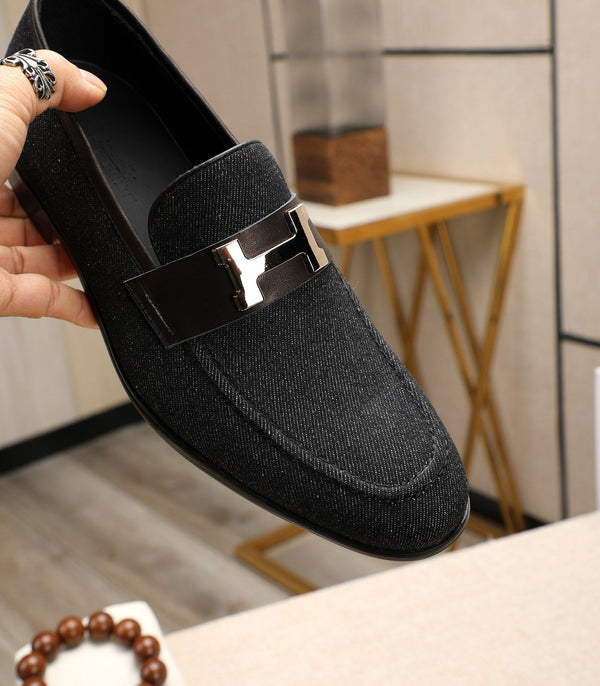 HM Men's Paris Loafer Denim Cowhide 480422