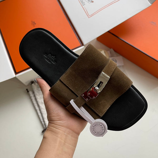 Ciabatte Gabriel in pelle scamosciata da uomo HM 538583