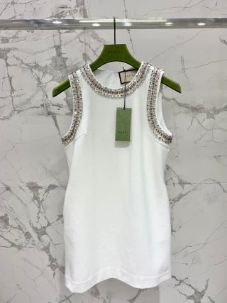 Gucci Diamond Sparkling Vest Cotton