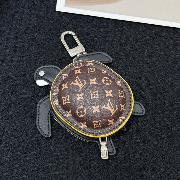 LV Turtle Pouch Bag Charm