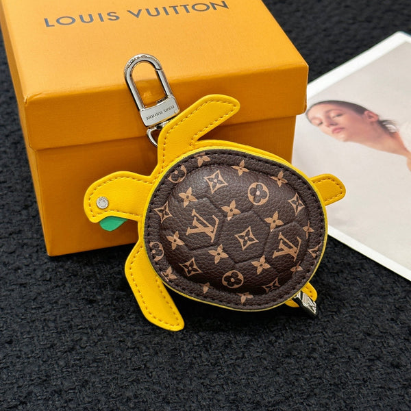 LV Turtle Pouch Bag Charm