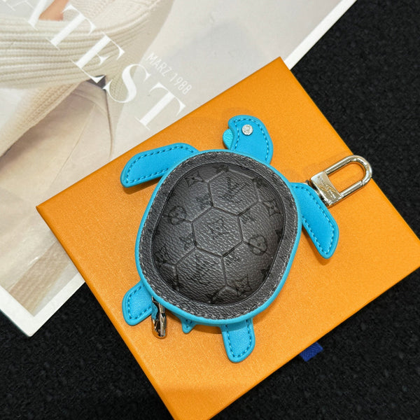 LV Turtle Pouch Bag Charm