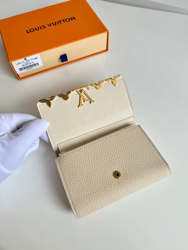 Portafoglio compatto LV Capucines Taurillon & Cothink GHW