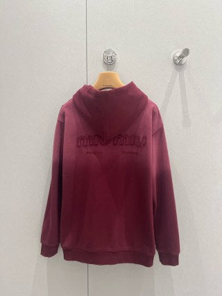 Miu Miu Hooded Sweatshirt Cotton Poliamida