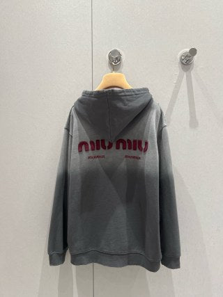 Miu Miu Hooded Sweatshirt Cotton Poliamida