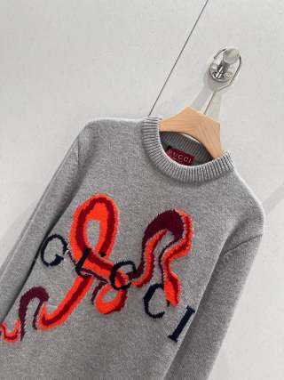 Gucci 25 Round Neck Knitted Sweater Wool 209540