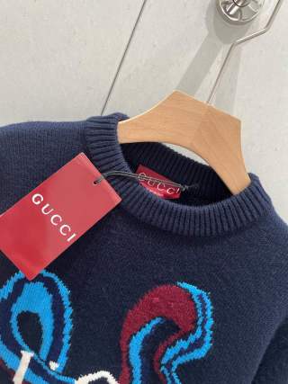 Gucci 25 Round Neck Knitted Sweater Wool 209540