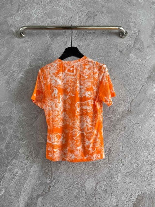 CD Animal T-shirt Cotton Linen