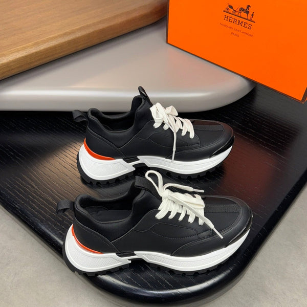 Sneaker Jumpy da uomo HM in pelle di vitello e tessuto 523519