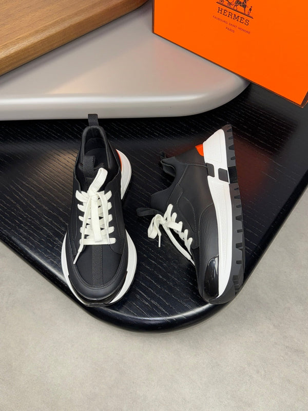 Sneaker Jumpy da uomo HM in pelle di vitello e tessuto 523519