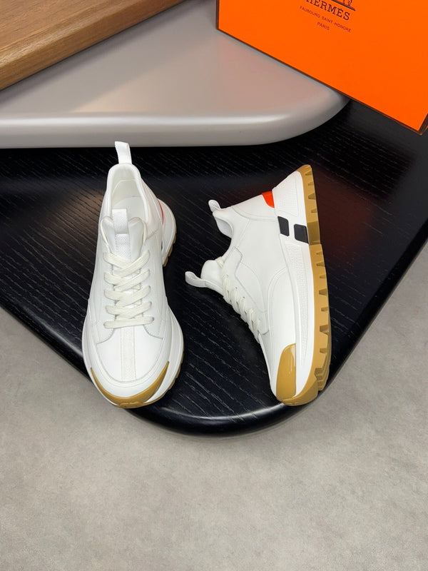 Sneaker Jumpy da uomo HM in pelle di vitello e tessuto 523519