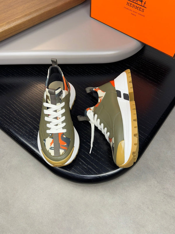 Sneaker Jumpy da uomo HM in pelle di vitello e tessuto 523519