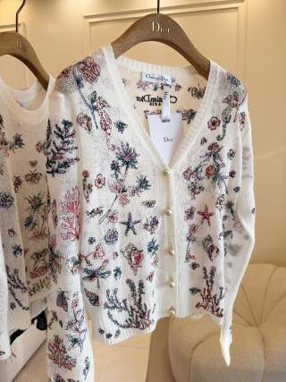 CD 25 Maglione a fiori Multicolor Seta Mohair