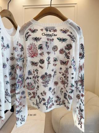 CD 25 Maglione a fiori Multicolor Seta Mohair