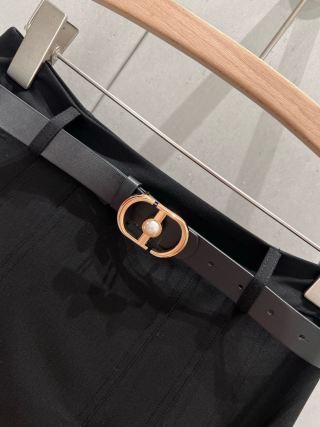 CD 25 Gonna lunga con cintura in poliestere 210036