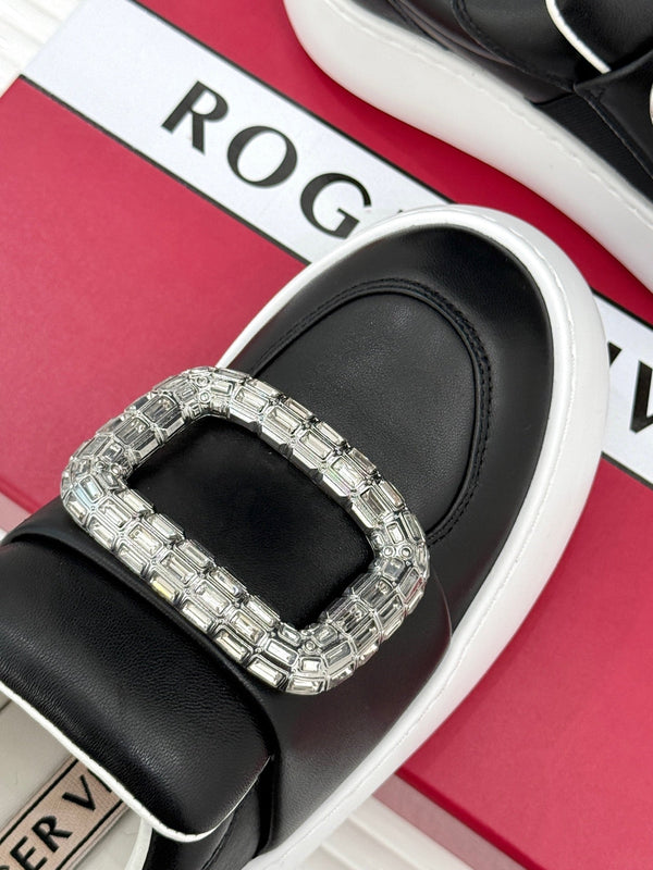 Viv Diamond Buckle Platform in pelle di agnello importata 189335