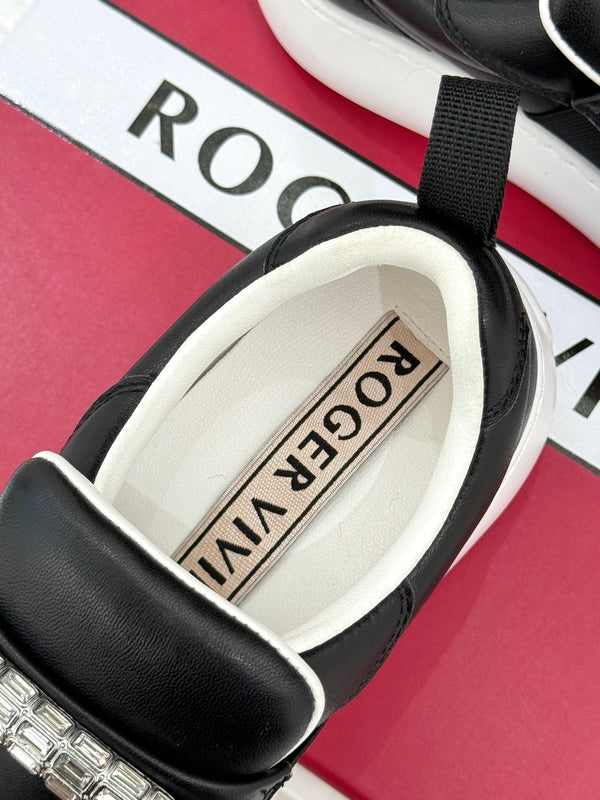 Viv Diamond Buckle Platform in pelle di agnello importata 189335