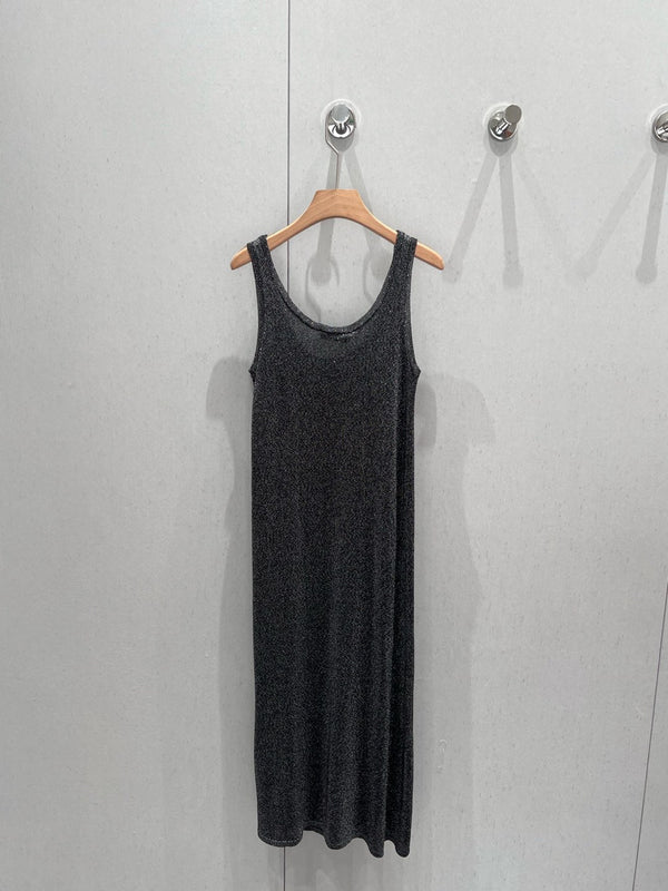 YSL 25 Round Neck Knitted Vest Dress Viscose Polyester 210355