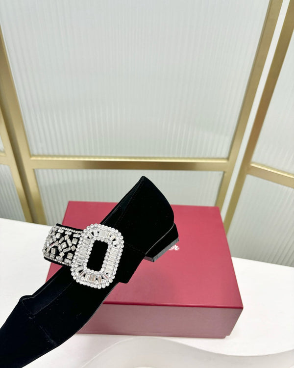 Mary Jane Viv Ballet Shoes Imported Velvet 188915