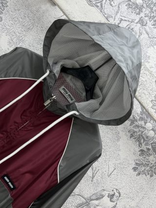 Miu Miu 25 Nylon Color Matching Jacket Polyester