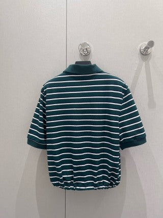 Prada 25 Striped Set Green Cotton 210669