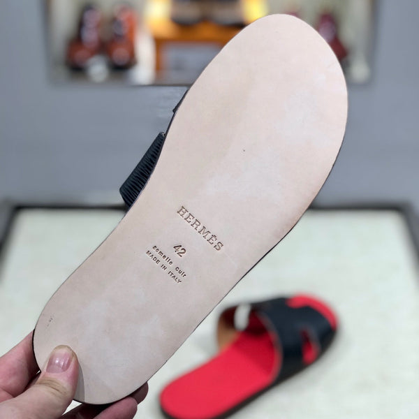 HM Men's Izmir Slide in pelle bovina 567134