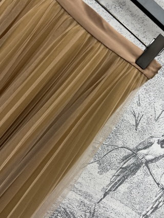 CD 25 Gonna in garza plissettata cotone poliestere