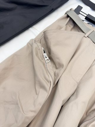 CD 25 Belt Pant Black and Beige Nylon Polyester