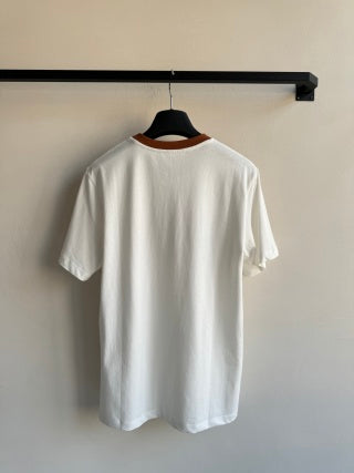 Fendi Embroidered Top Brown White Cotton