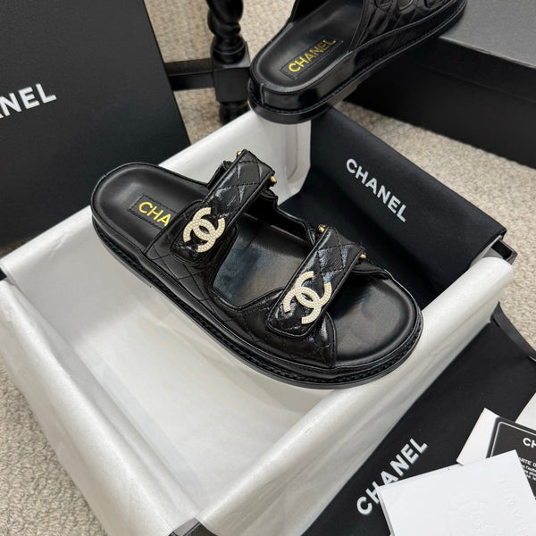 CC 25S Dad Sandal Mule Calfskin Mop Logo