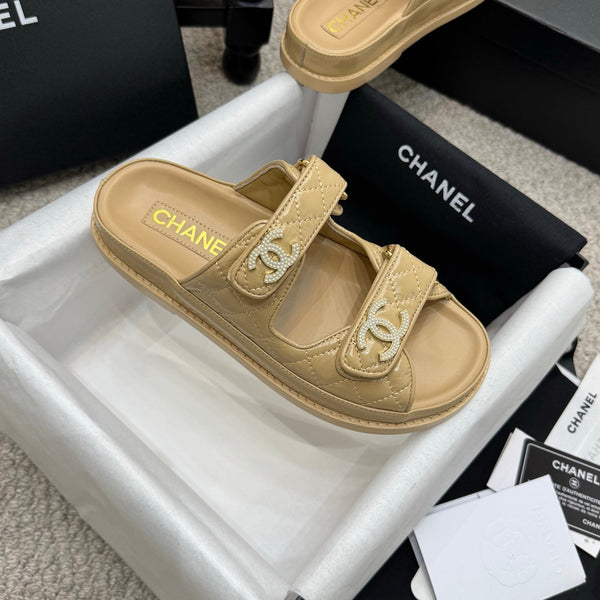 CC 25S Dad Sandal Mule Calfskin Mop Logo