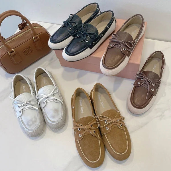 Miu 2026 Vintage Loafers Suede Leather 941761
