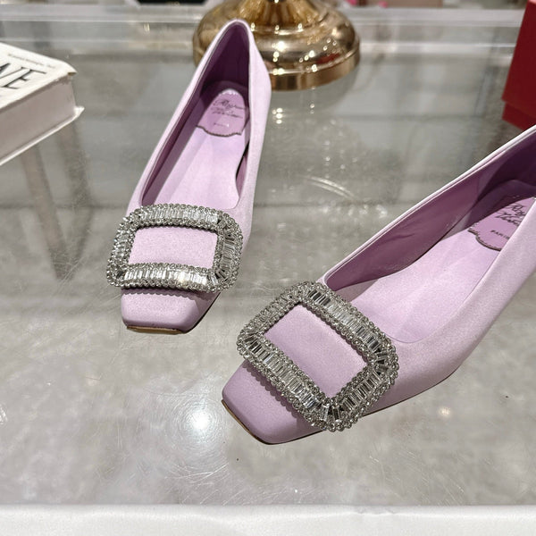 Bell Viv 25 Pumps Purple Imported Silk 300734