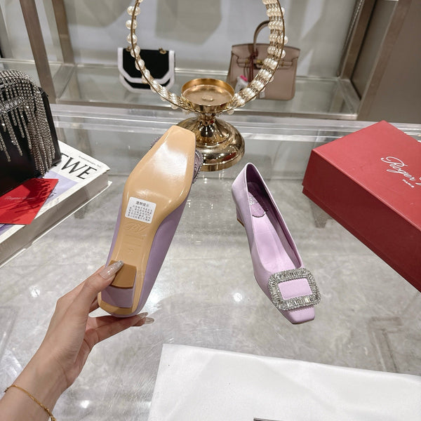 Bell Viv 25 Pumps Purple Imported Silk 300734