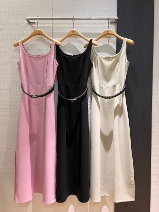 CD Vest Long Dress Acetate
