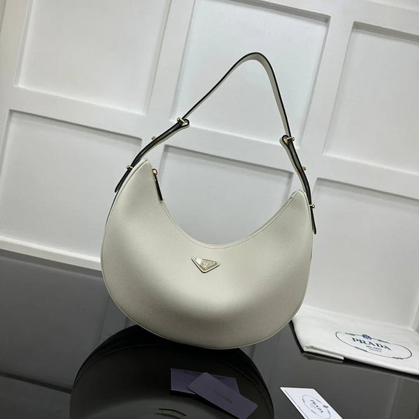 Prad 2026 Arque Shoulder Bag 35cm Calfskin
