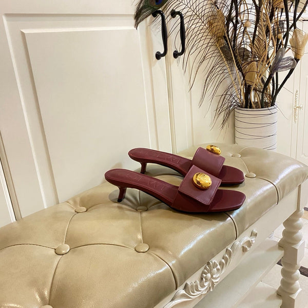 Loewe 25 Pebble Leather Mule 45mm Multicolor Cowhide