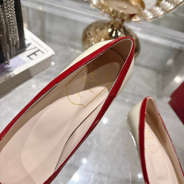 Viv Classic Pumps Beige Cowhide Leather 355497