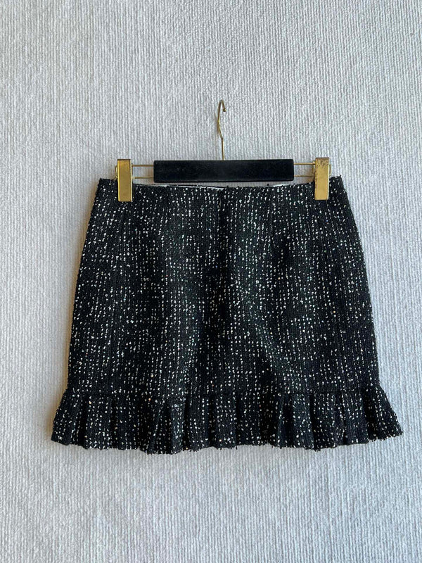 CC 25 Ensemble tweed noir polyester laine