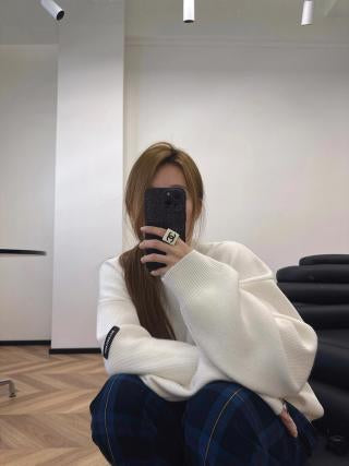 Balenciaga 25 Sweater White Wool 0011