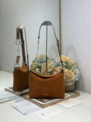 CD Diorly Bag Brown in Oxford Velvet 288387