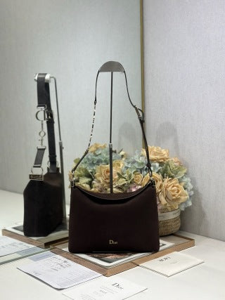 CD Diorly Bag Chocolate in Oxford Velvet 288389