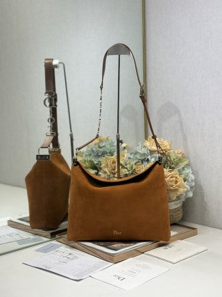 CD Diorly Bag Brown in Oxford Velvet 288387