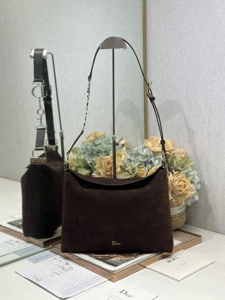CD Diorly Bag Chocolate in Oxford Velvet 288389