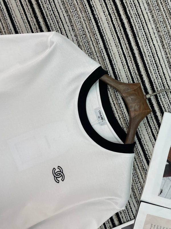 Chanel 2026 Round Neck T-shirt Cotton